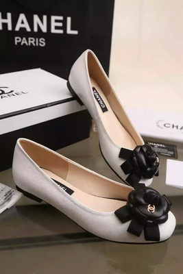 CHANEL Shallow mouth flat shoes Women--131